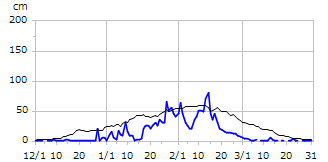平成30年度積雪深