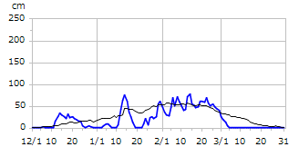 平成29年度積雪深