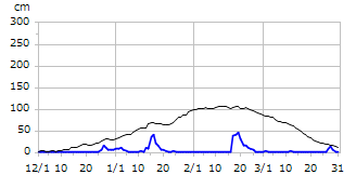 平成20年度積雪深
